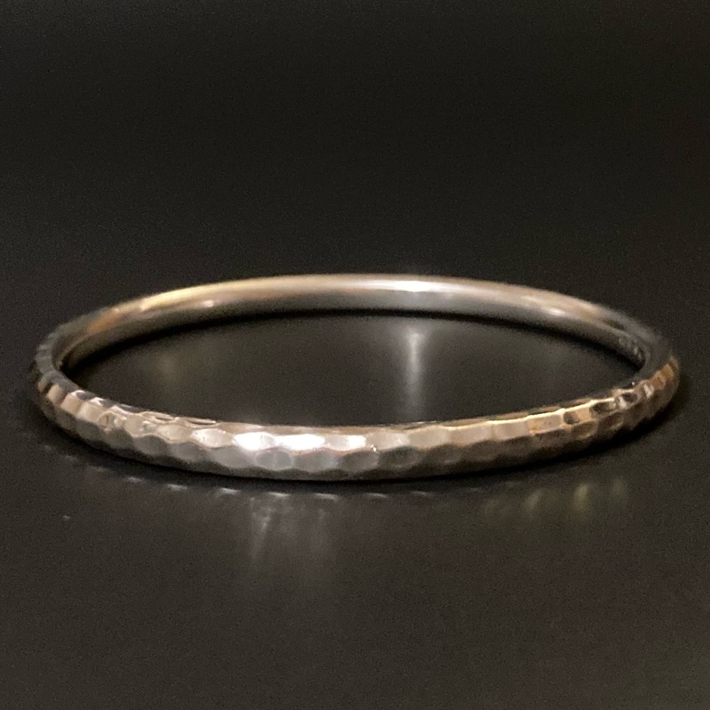 Silpada Sterling Silver Hammered Bangle Bracelet B1482